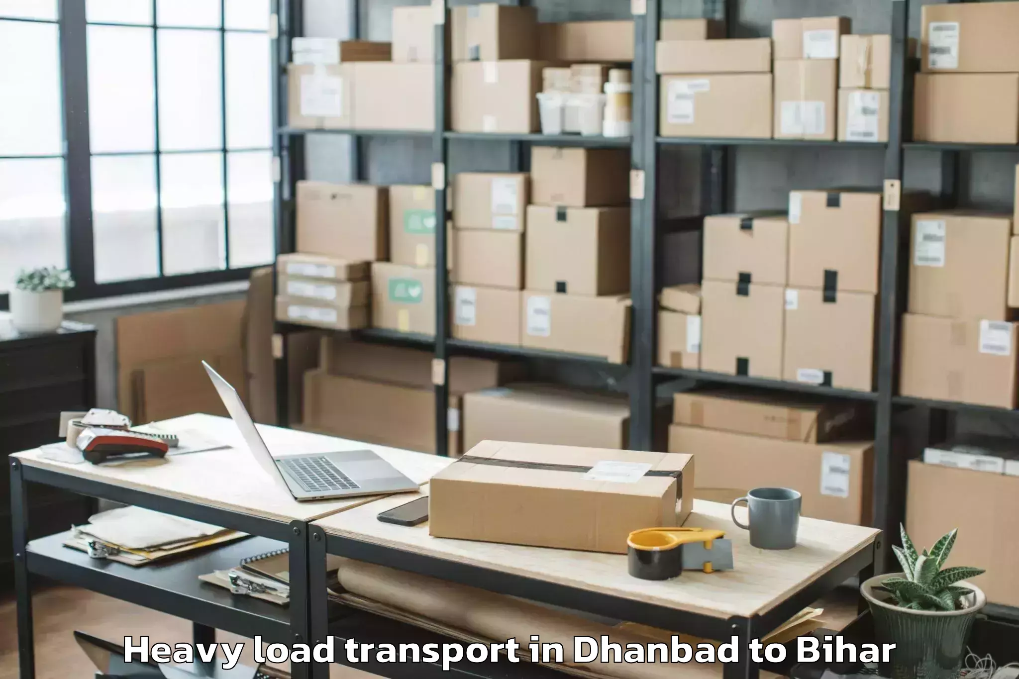 Book Dhanbad to Patahi Heavy Load Transport Online